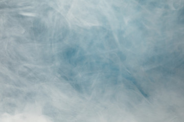 dense smoke on blue background