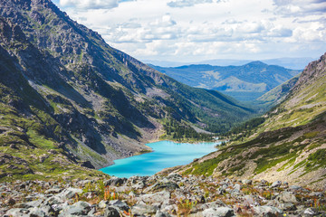 Lake Kuiguk. Altai Mountains  landscape