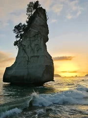 Abwaschbare Fototapete Cathedral Cove Cathedral Cove, Sonnenaufgang