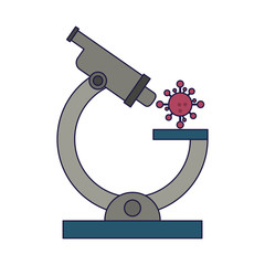 Microscope looking bacteria