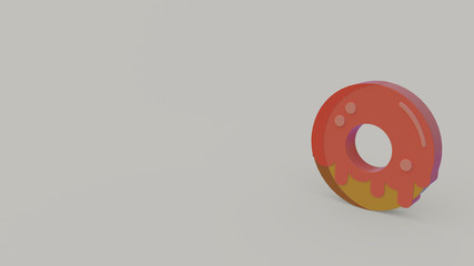 3d icon of donut