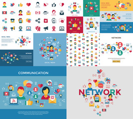 Digital vector social media and communication