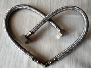 braid color day heart hoses inscription isolate largely made metal place plumber steel top valentines view water