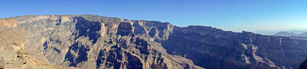 Panoramic view over Jebel Shams - Sultanate of Oman
