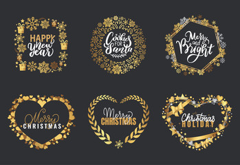 Holly Jolly Quote Merry Christmas New Year Holiday