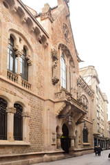 Fototapeta premium Sabadell central bank headquarters, Caixa de Sabadell, Sabadell, Barcelona province, Catalonia, Spain