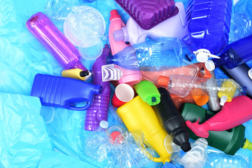 close up of a Recycling plastic