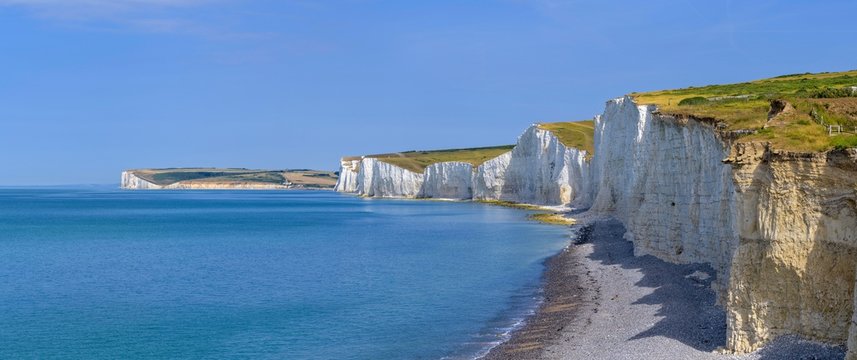 White Cliffs, Birling Gap, East Dean, Eastbourne, England, United Kingdom, Europe