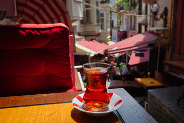 Traditional Turkish tea in Istanbul