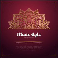 Gold background with mandala