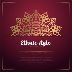 Gold background with mandala