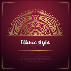 Gold background with mandala