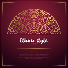 Gold background with mandala