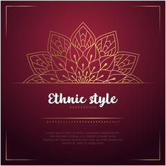 Gold background with mandala