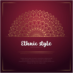 Gold background with mandala