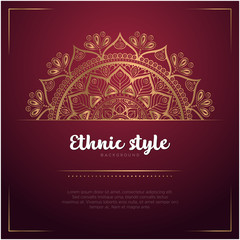 Gold background with mandala