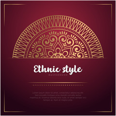 Gold background with mandala