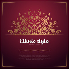 Gold background with mandala