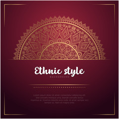 Gold background with mandala