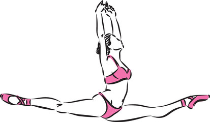 woman vector dancer illustration