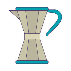 coffee maker moka blue lines