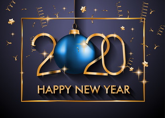 2020 Happy New Year Background for your Seasonal Flyers and Greetings Card or Christmas