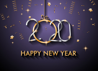 2020 Happy New Year Background for your Seasonal Flyers and Greetings Card or Christmas