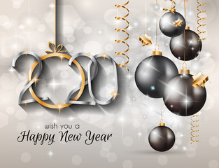 2020 Happy New Year Background for your Seasonal Flyers and Greetings Card or Christmas