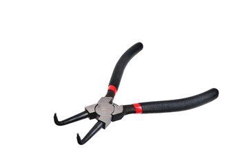 Circlip Plier, round nose pliers for removing the locking rings close up