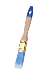 New paint brush on white background. Decorating tool