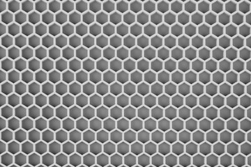 Grey hexagon shaped texture background