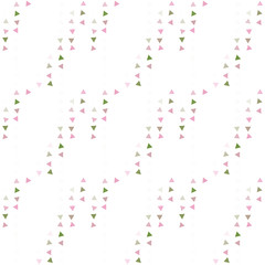 Abstract seamless pattern background with multi-colored varied triangles.