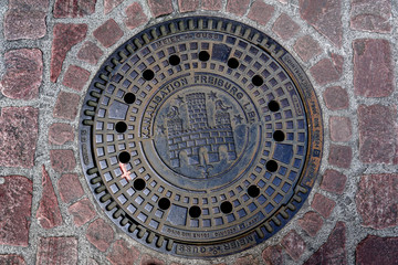 Kanaldeckel Freiburg im Breisgau