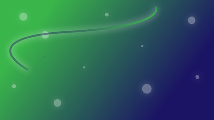 green and blue background with circles