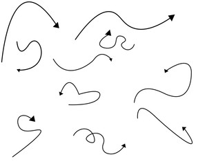 drawn arrows of different types