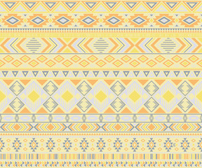 American indian pattern tribal ethnic motifs geometric vector background.