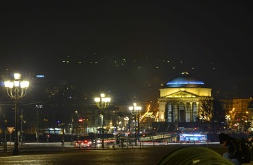Turin, Piedmont, Italy. December 2018. The Church of the Great Mother of God