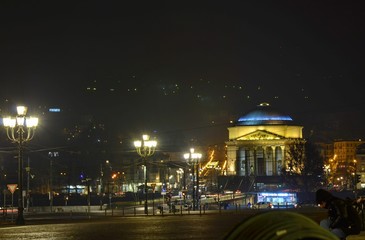 Turin, Piedmont, Italy. December 2018. The Church of the Great Mother of God