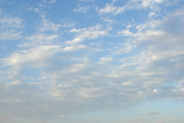 blue sky and white clouds