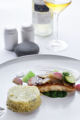 Exquisite dish, creative restaurant meal concept, haute couture food