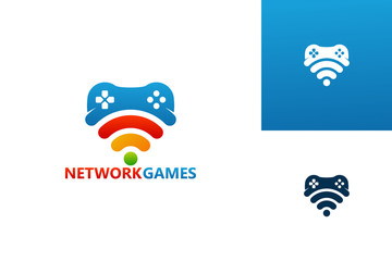 Network Games Logo Template Design Vector, Emblem, Design Concept, Creative Symbol, Icon