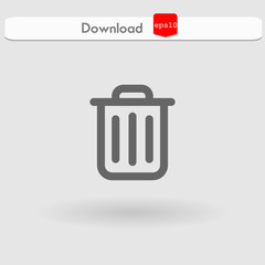 garbage vector icon