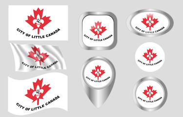 Flag of Little Canada, Minnesota