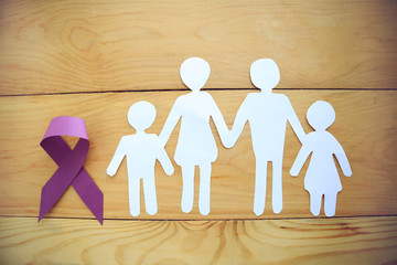 
Purple ribbon, world Epilepsy day
