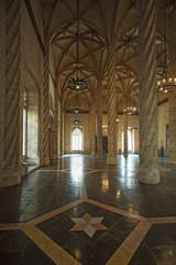 La Lonja de la Seda interior. This is the gothic building of Silk Exchange which was the center of silk trade of Spain and now is the very popular landmark of Valencia