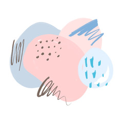 Vector abstract scandinavian pattern, template for posters, postcard and other.