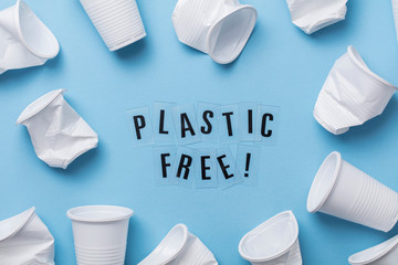 Plastic free message with a single use cup