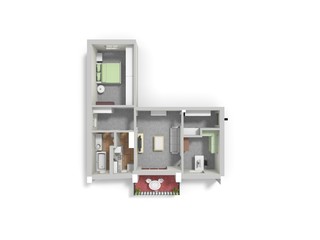 Color floor plans