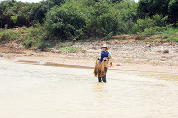 fishing by the river
