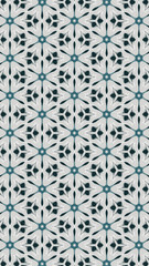 Ornate geometric pattern and abstract colored background